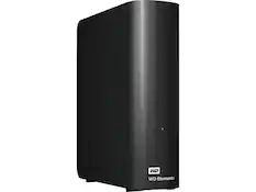 Front. Western Digital - WD Elements 14TB USB 3.0 Desktop External Hard Drive WDBWLG0140HBK-NESN Black - Black.