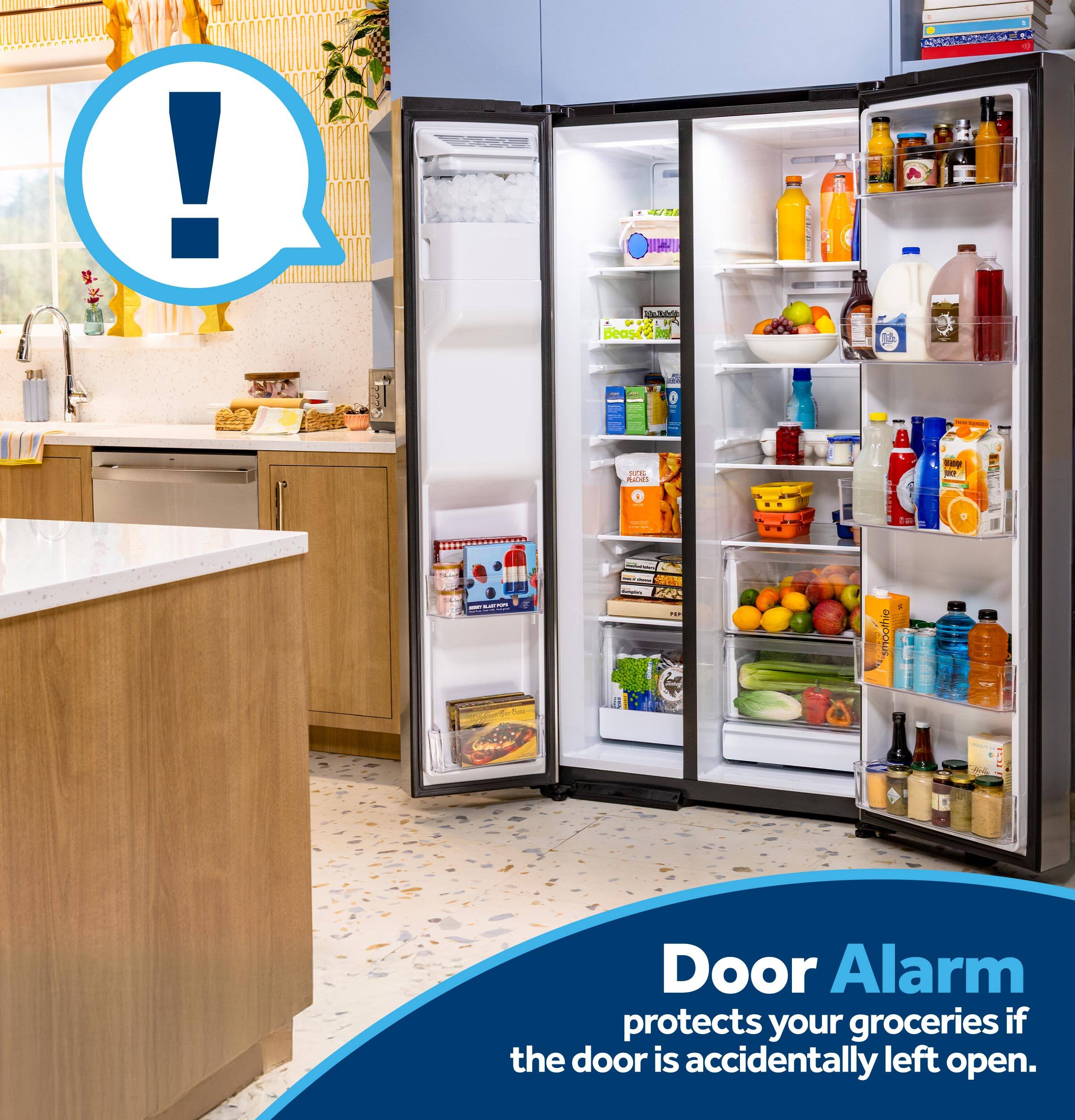Door Alarm protects your groceries if the door is accidentally left open.