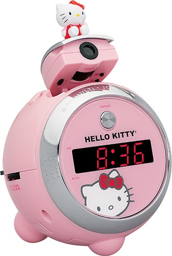 Best Buy: Hello Kitty Projection AM/FM Clock Radio Pink KT2054