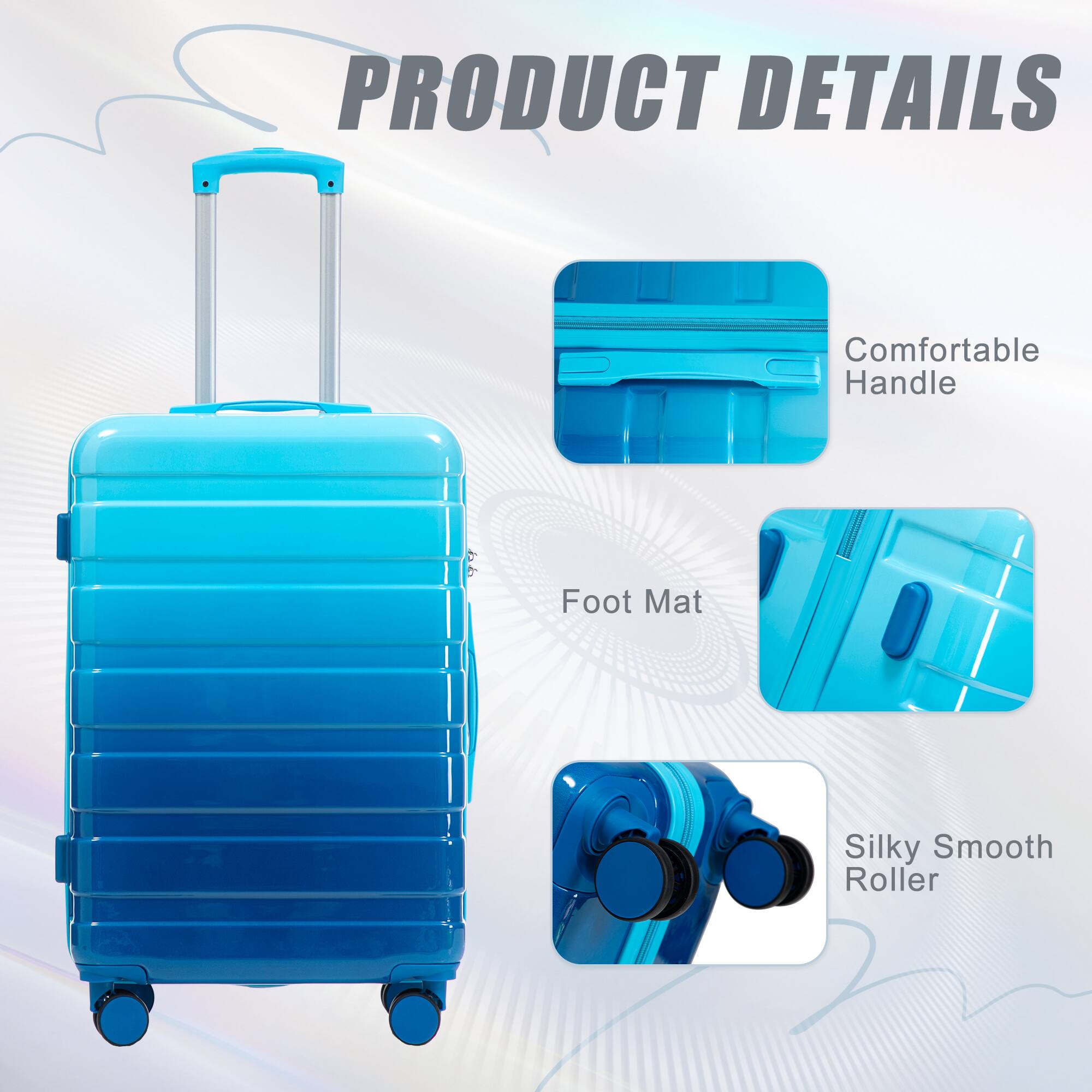 PRODUCT DETAILS

- Comfortable Handle
- Foot Mat
- Silky Smooth Roller