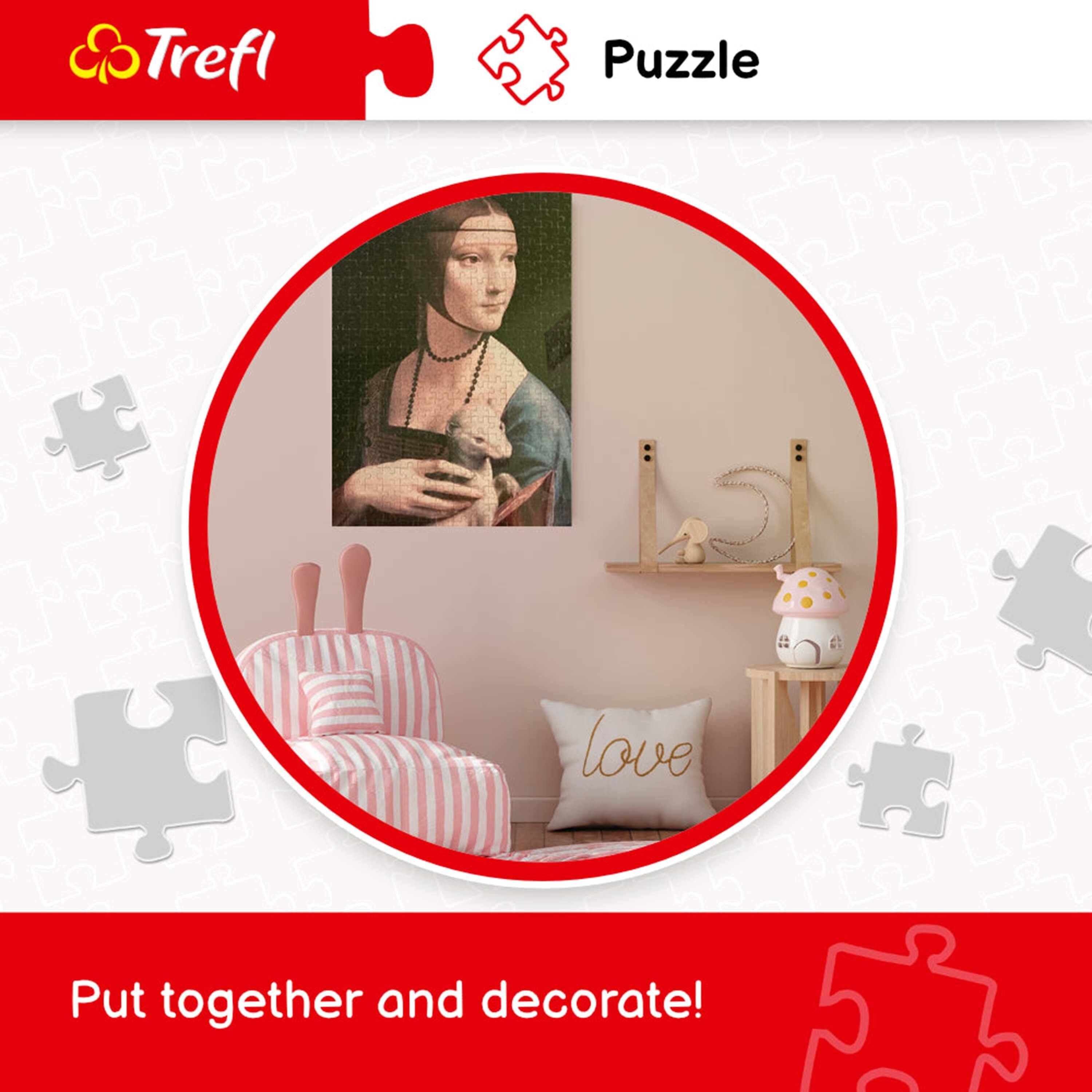 Trefl  
Puzzle  
love  
Put together and decorate!