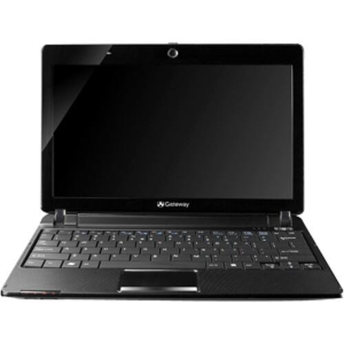 Front Standard. Gateway - 11.6" Netbook - 2 GB Memory - 160 GB Hard Drive - Black.