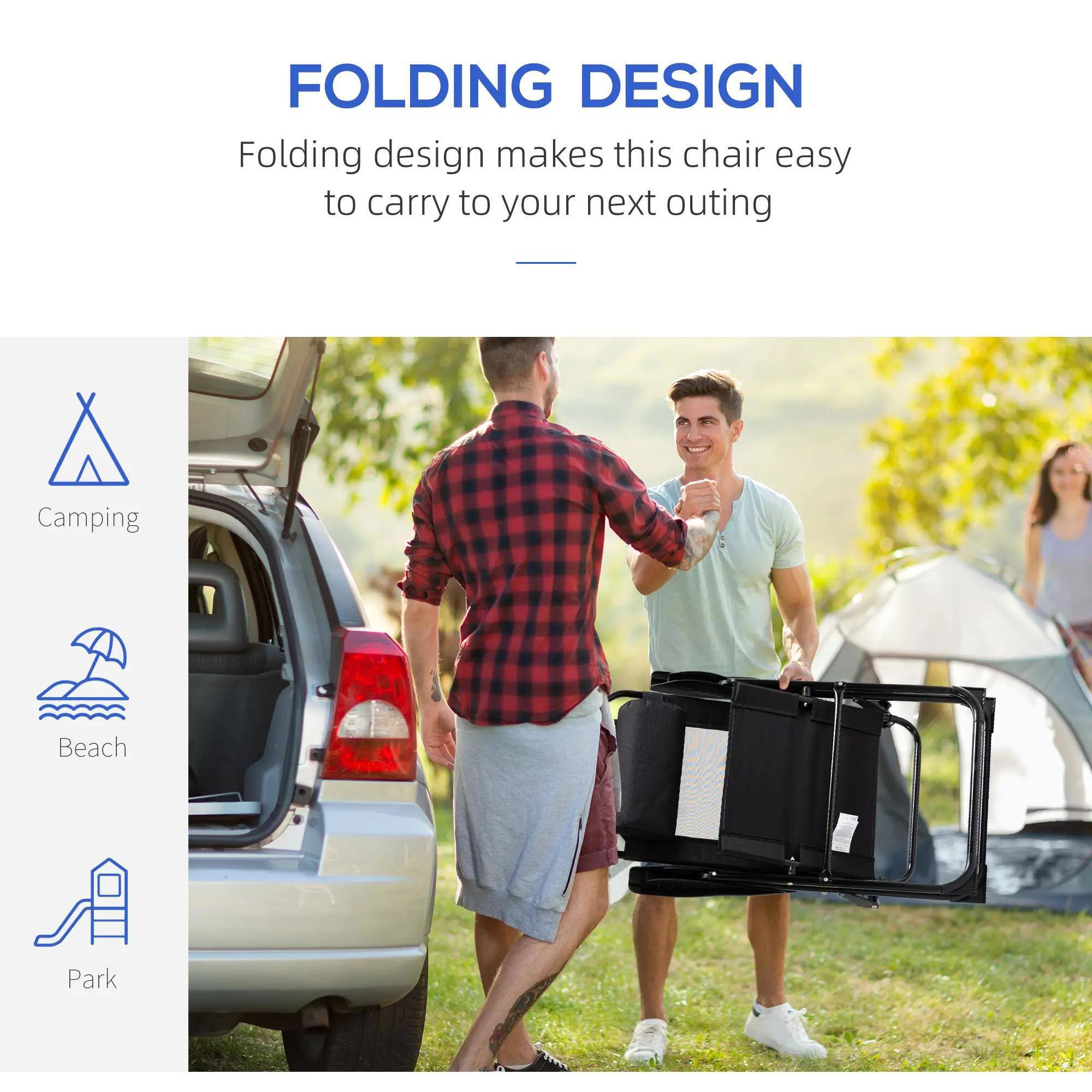 FOLDING DESIGN
Camping
Beach
Park