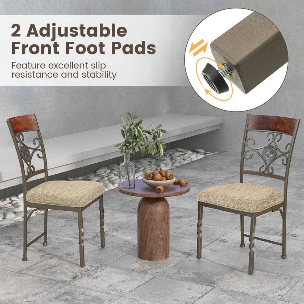 2 Adjustable Front Foot Pads  
Feature excellent slip resistance and stability