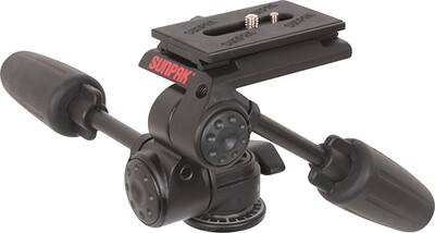 Sunpak - 3-Way Pan Head - Black