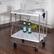 Alt View 16. Honey-Can-Do - Modern Foldable Kitchen Cart with Wheels and Metal Basket - White/Chrome.