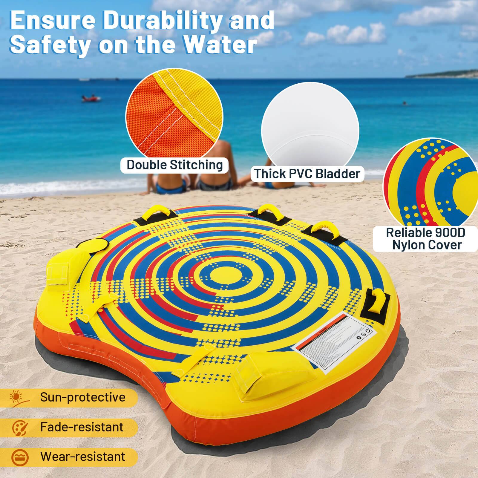 Ensure Durability and Safety on the Water
Double Stitching
Thick PVC Bladder
Reliable 900D Nylon Cover
Sun-protective
Fade-resistant
Wear-resistant