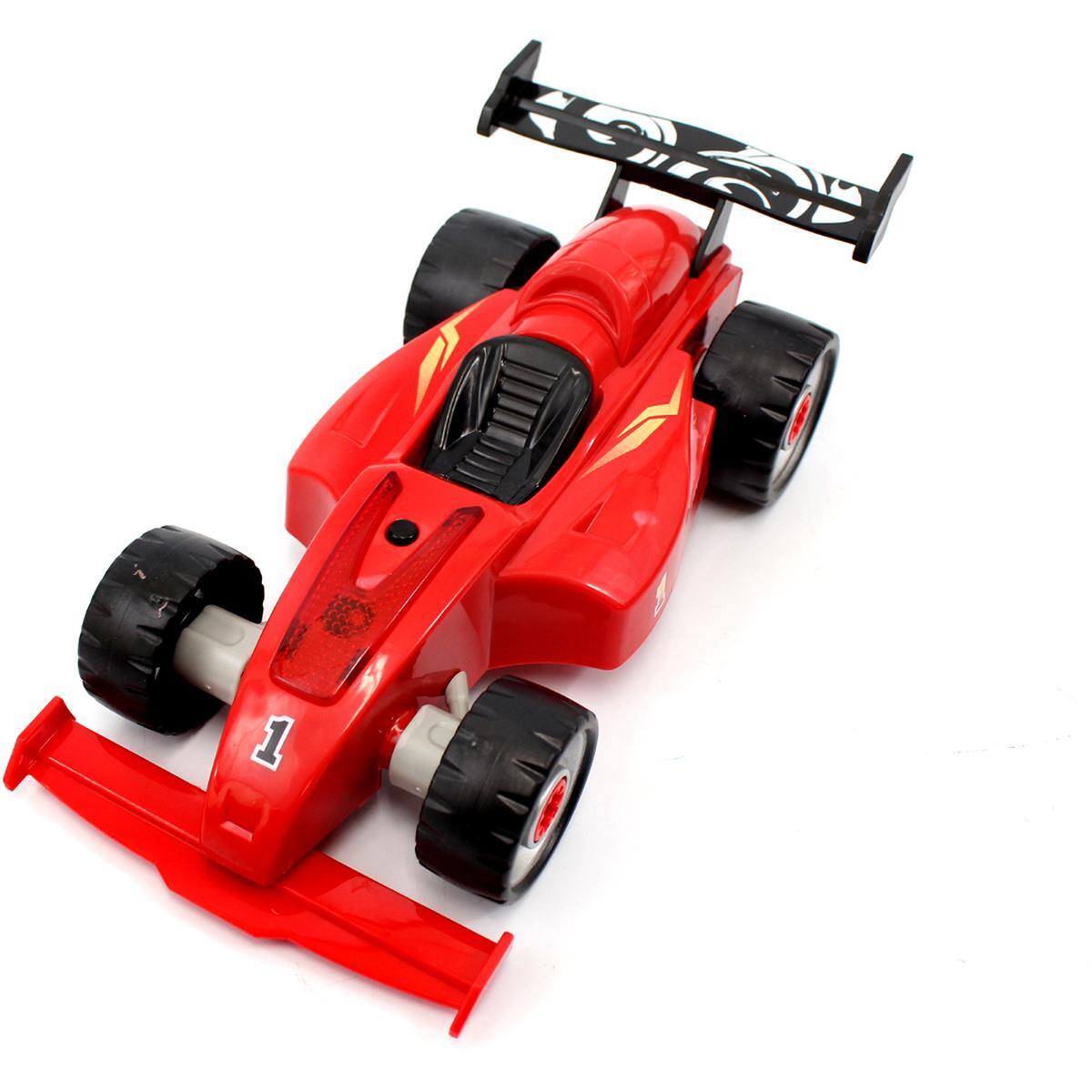 JuzToys - Take Apart Toys for Boys Formula Racing Car, Construction Pieces to Build Your Own Car, Lights, Sound & Power Drill - Multi