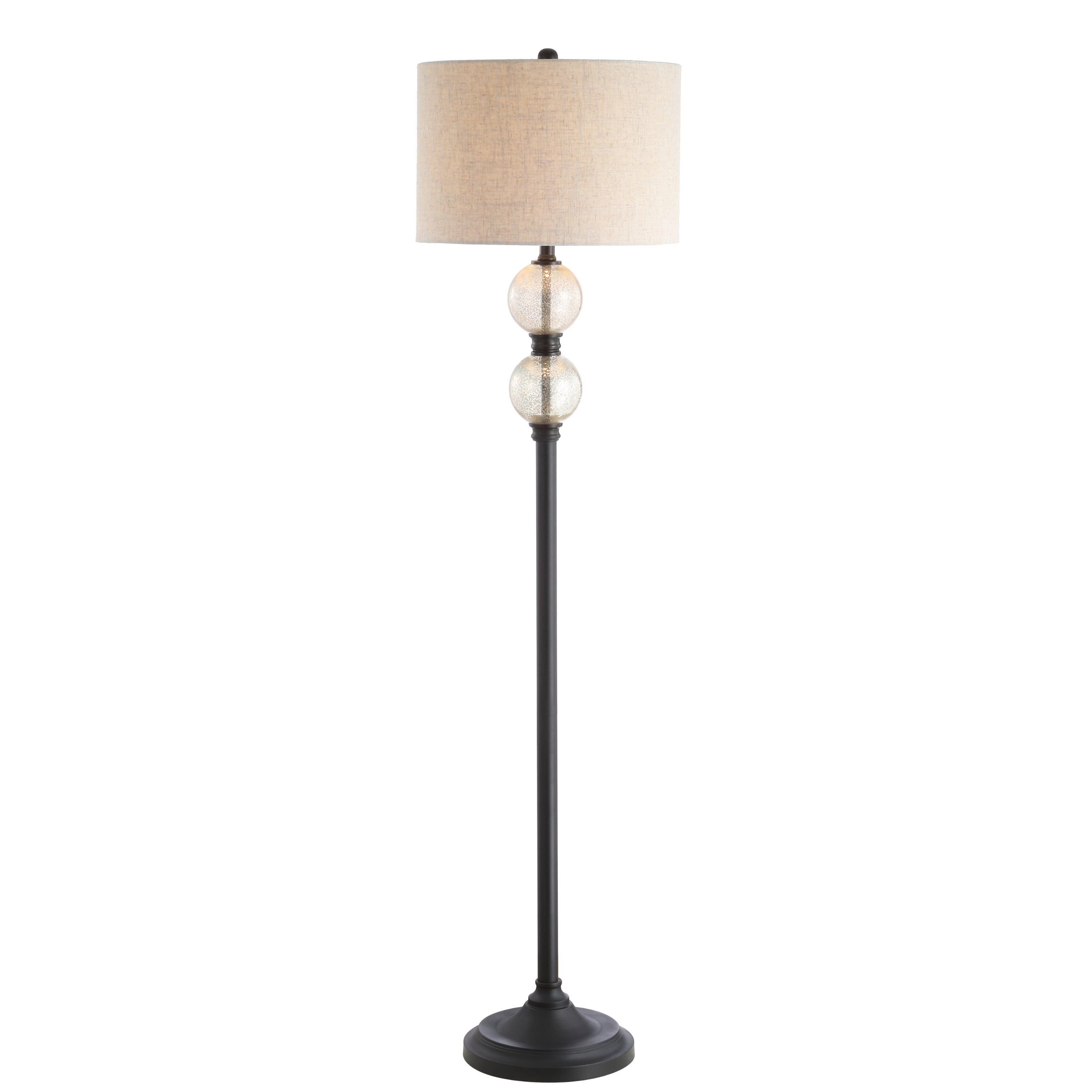 "Jonathan Y - January 60"" Glass/Metal LED Floor Lamp, Mercury Glass/Oil Rubbed Bronze - Oil-Rubbed Bronze" price history on PriceWatchPro