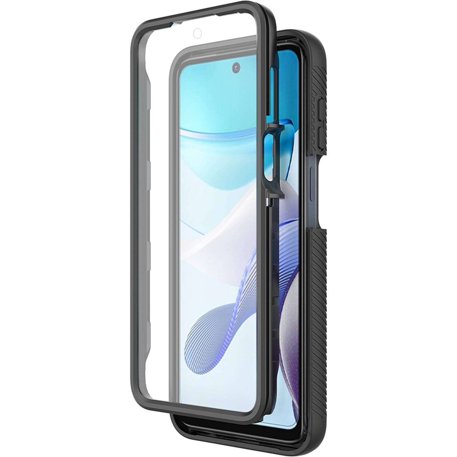 Alt View 13. SaharaCase - GRIP Series Case for Motorola G 5G (2023) - Black/Clear.