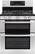 Front Standard. LG - 30" Self-Cleaning Freestanding Double Oven Gas Convection Range - Stainless-Steel.