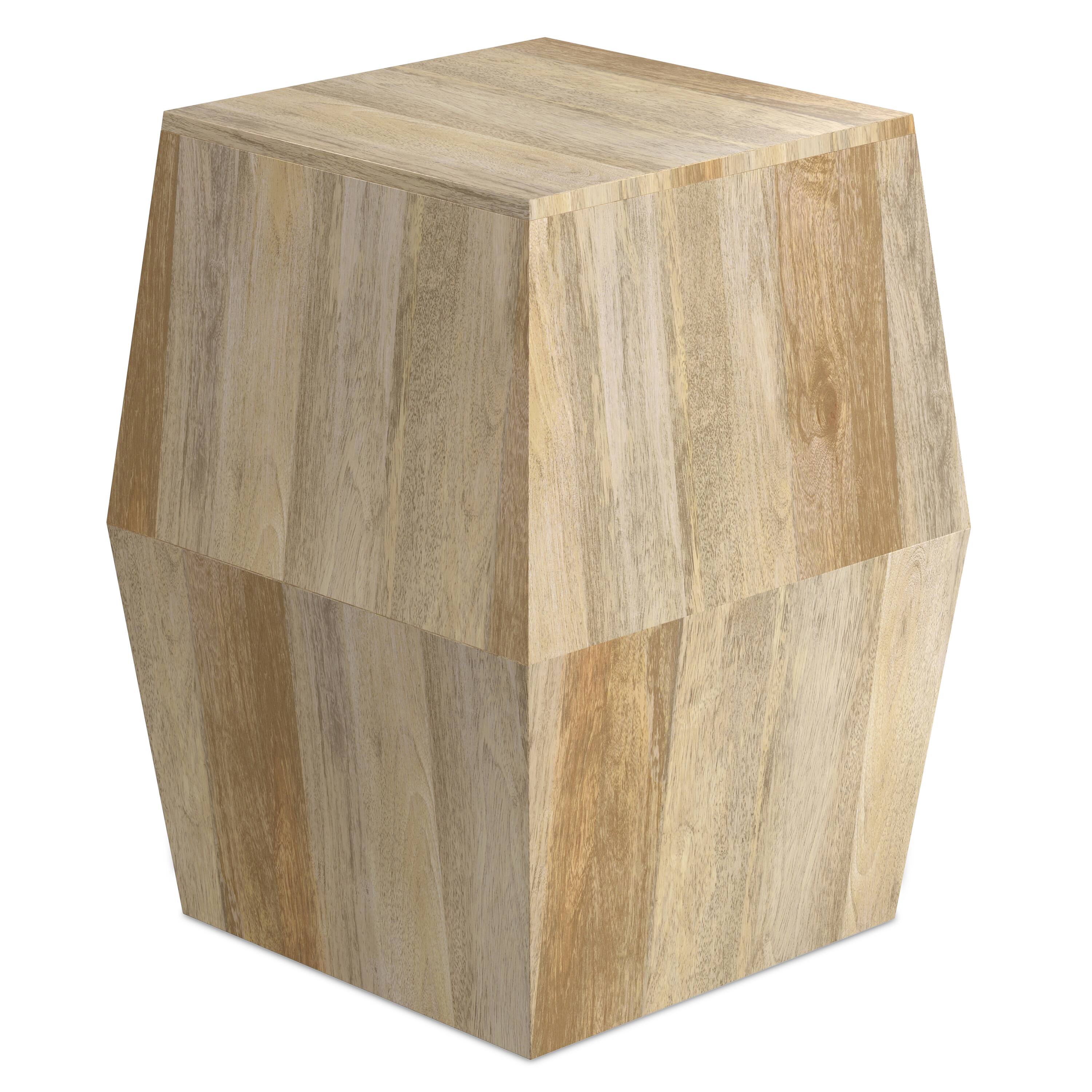 Alt View 3. Simpli Home - Terry SOLID MANGO WOOD 16 inch Wide Irregular Contemporary Side Table in Natural, Fully Assembled - Natural.