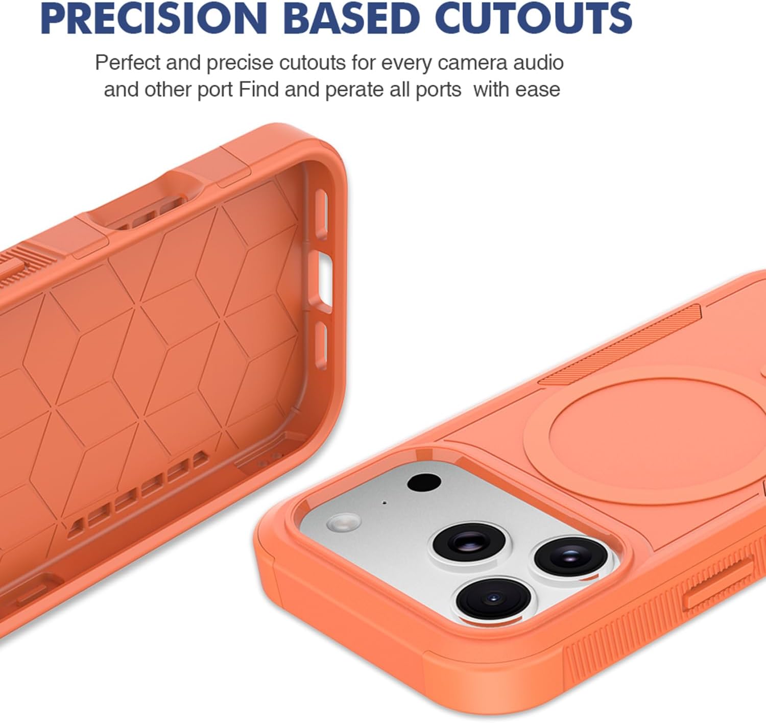 PRECISION BASED CUTOUTS

Perfect and precise cutouts for every camera, audio, and other port. Find and operate all ports with ease.