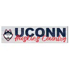 Jardine - UConn Huskies 10'' x 40'' Logo Sign - White