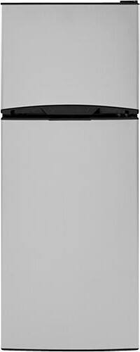 Front Standard. GE - 12.0 Cu. Ft. Frost-Free Top-Freezer Refrigerator - CleanSteel.