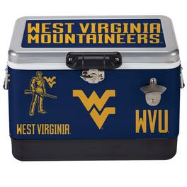 Indigo Falls - West Virginia Mountaineers 36-Can Medley Metal Cooler - Navy