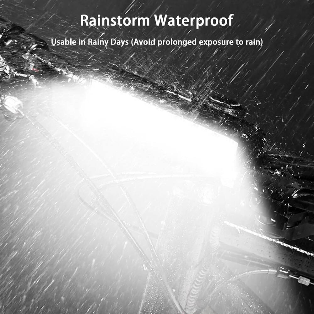Rainstorm Waterproof  
Usable in Rainy Days (Avoid prolonged exposure to rain)