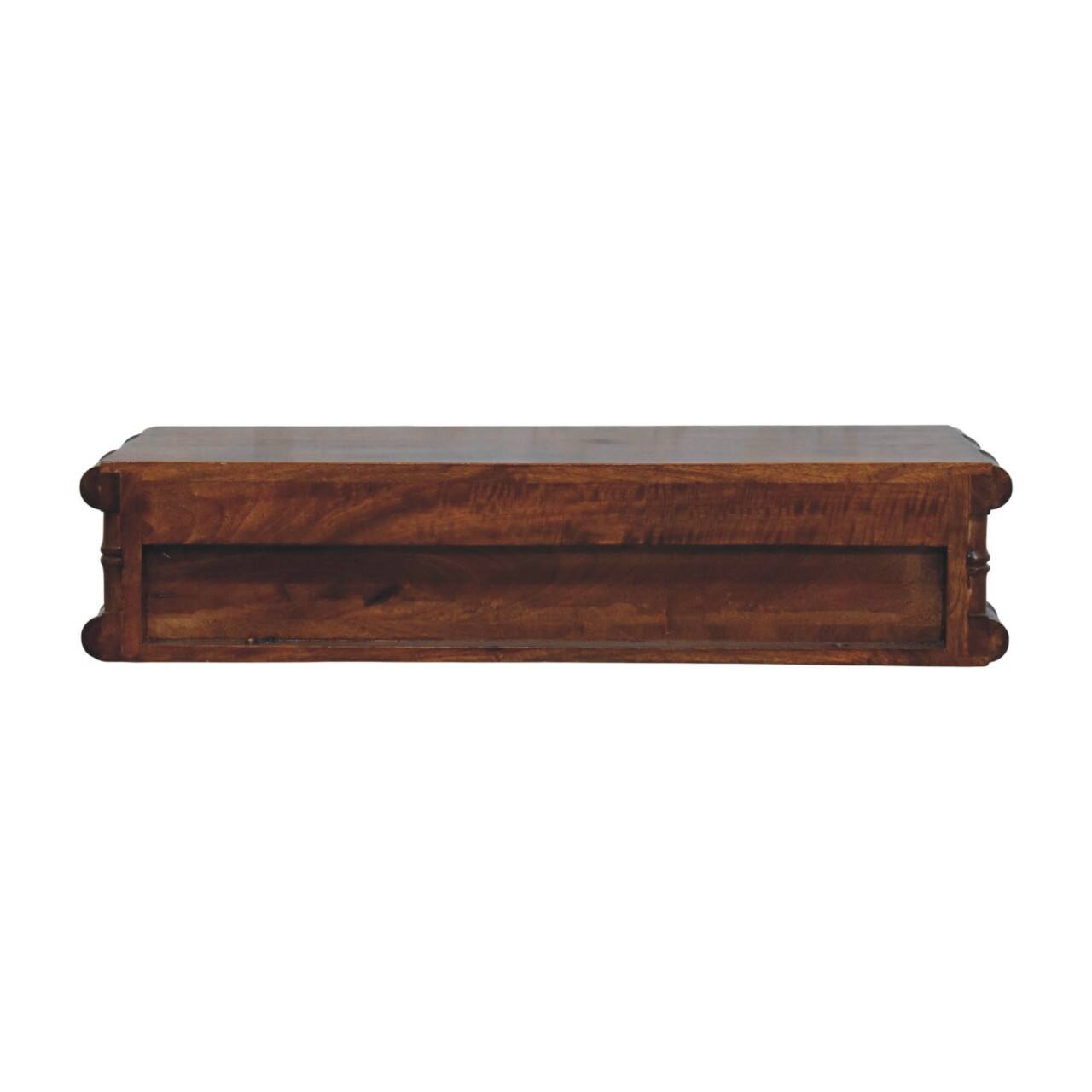 Alt View 6. Artisan Furniture - Artisan Furniture Solid Wood Bamboo Two Drawer Console Table, Brown - Brown.