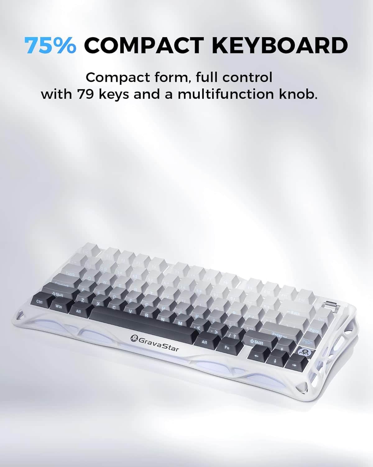 GravaStar Mercury K1 75% Wireless Mechanical Gaming Keyboard