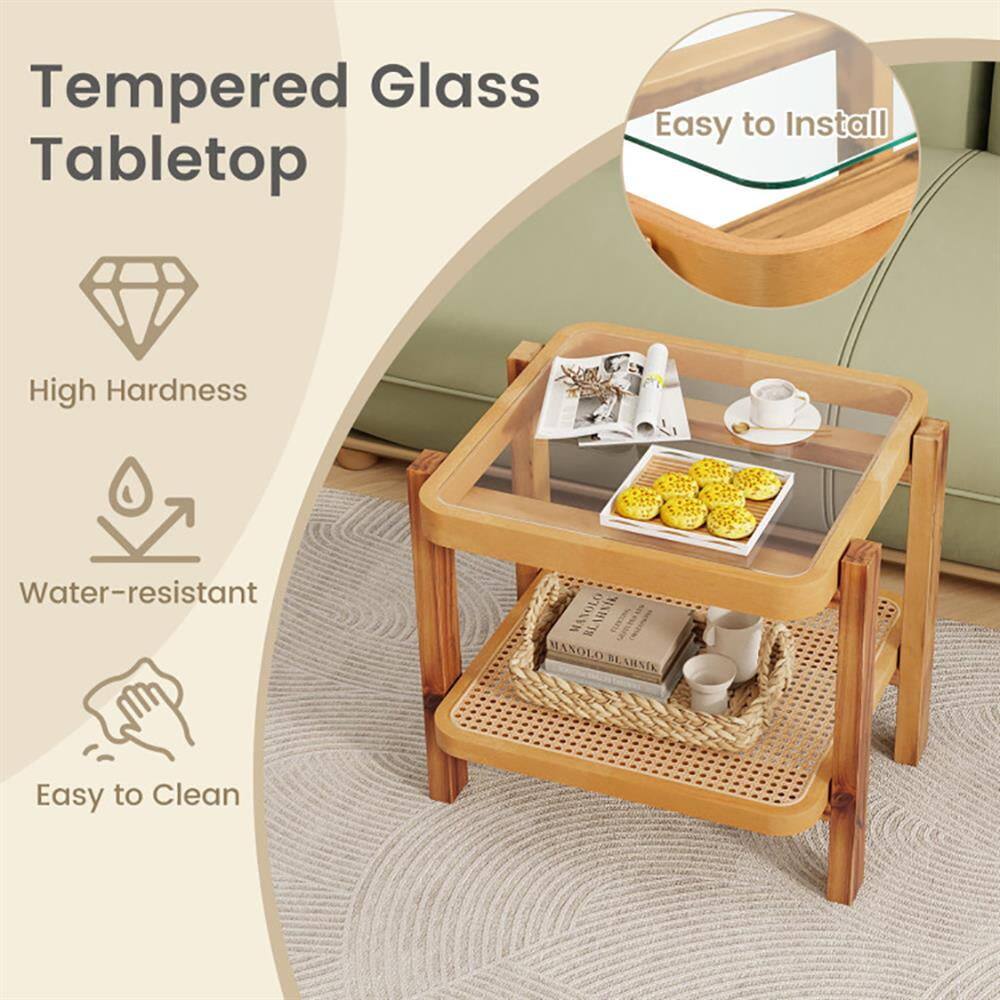 Tempered Glass Tabletop  
Easy to Install  
High Hardness  
Water-resistant  
Easy to Clean