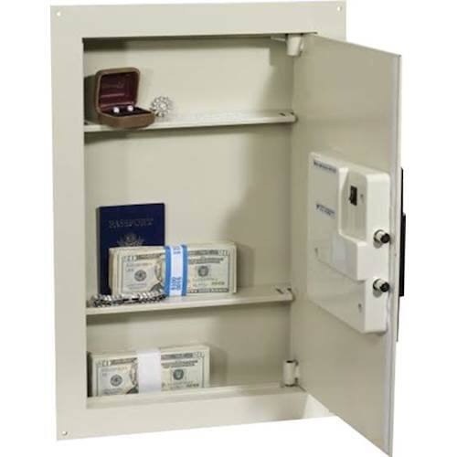 Alt View 11. First Alert - 0.3-0.9 Cu. Ft. Expandable Antitheft Wall Safe with Electronic Keypad Lock.
