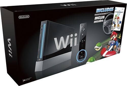 Best Buy: Nintendo Nintendo Wii Console (Black) w/Mario Kart Wii