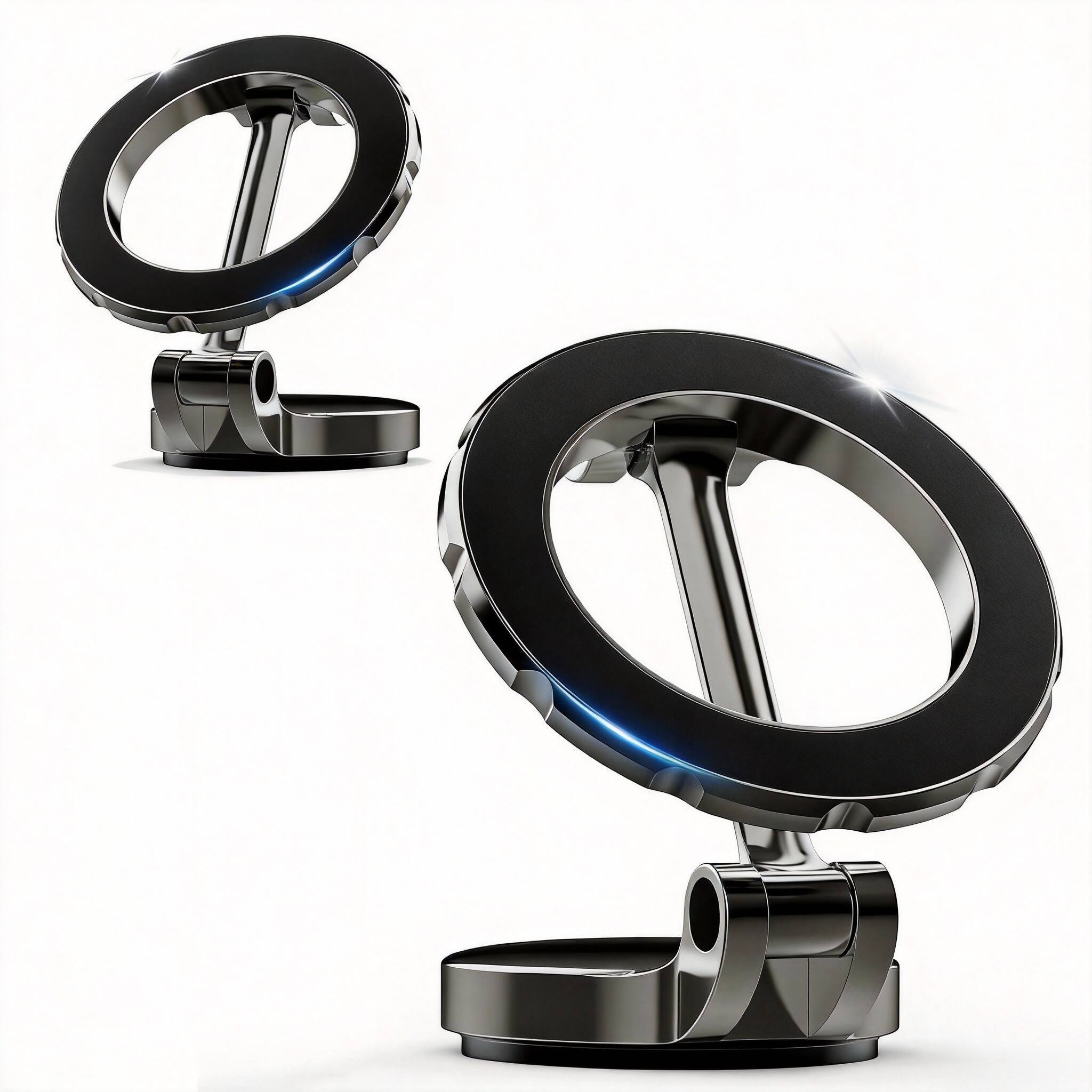 Front. METALTON - Magnetic Car Phone Holder For Magsafe 2 Pack Adjustable Zinc Alloy Ultra Dashboard Mount Gifts Owners Men W... - 2 Pack.