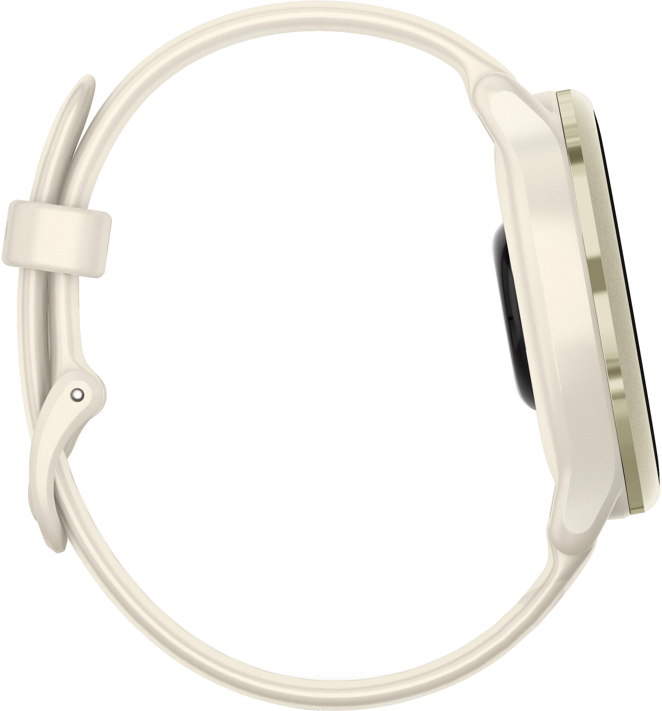 Alt View 6. Garmin - vívoactive 6 GPS Smartwatch 42 mm Fiber-reinforced polymer - Lunar Gold with Bone Band.