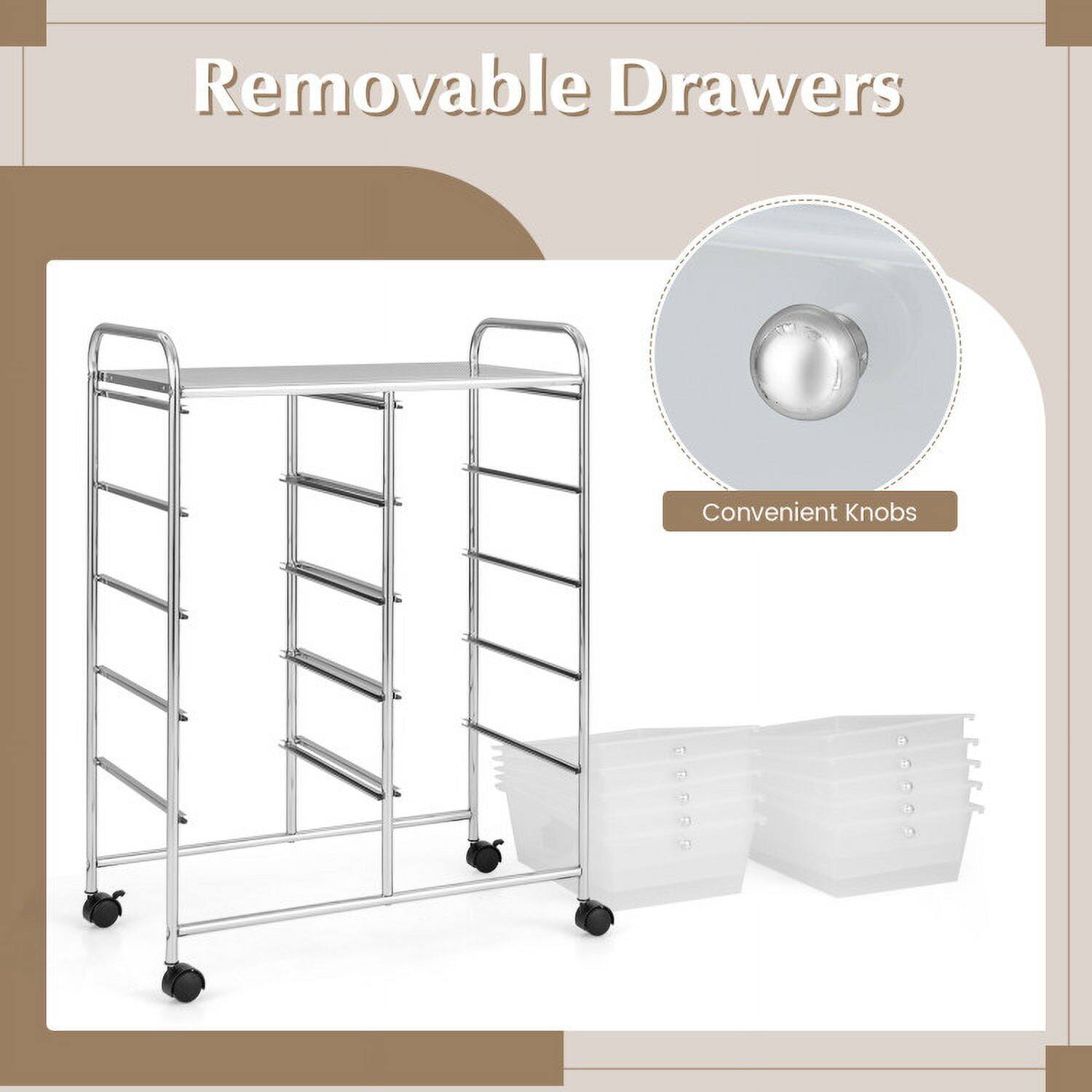 Removable Drawers  
Convenient Knobs