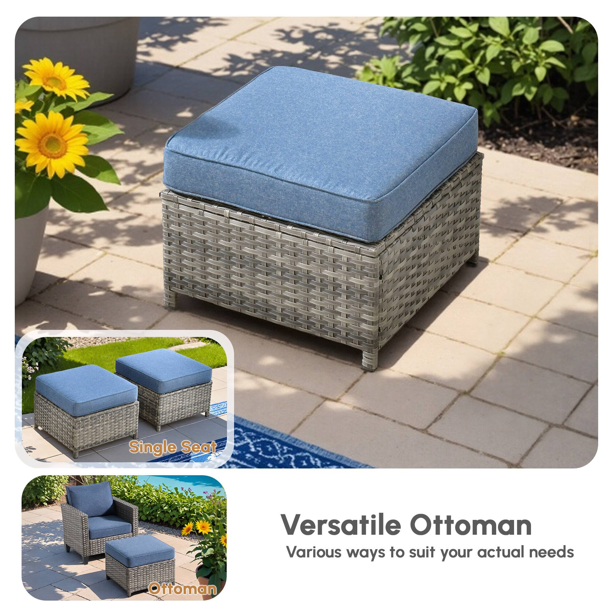 Versatile Ottoman  
Various ways to suit your actual needs  

Single Seat  

Ottoman