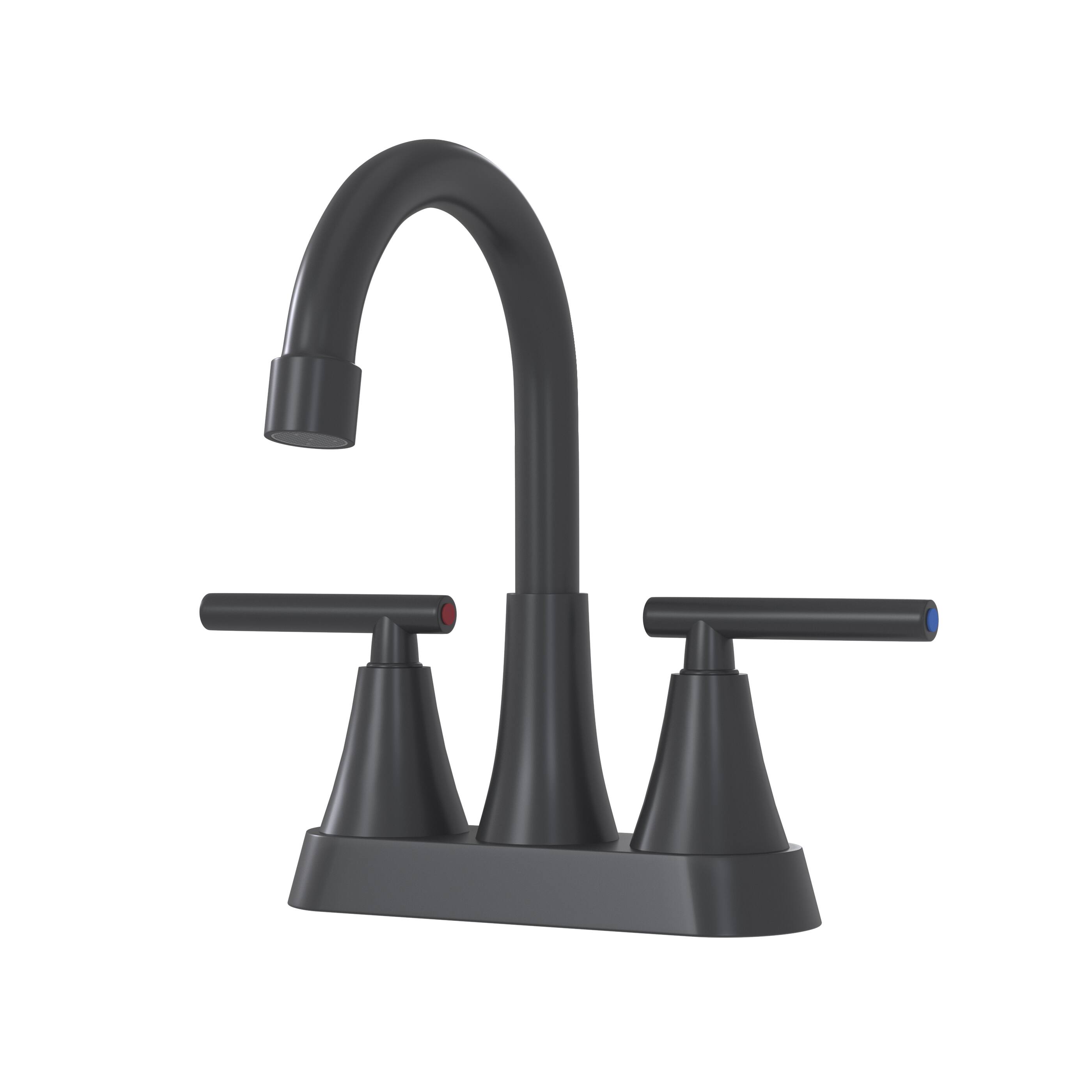 Alt View 2. Bothwa Home - Bothwa Home BF-SL046B14-MB 8 - Inch Callista Two Handle Bathroom Faucet in Matt Black Finish - Matt Black.
