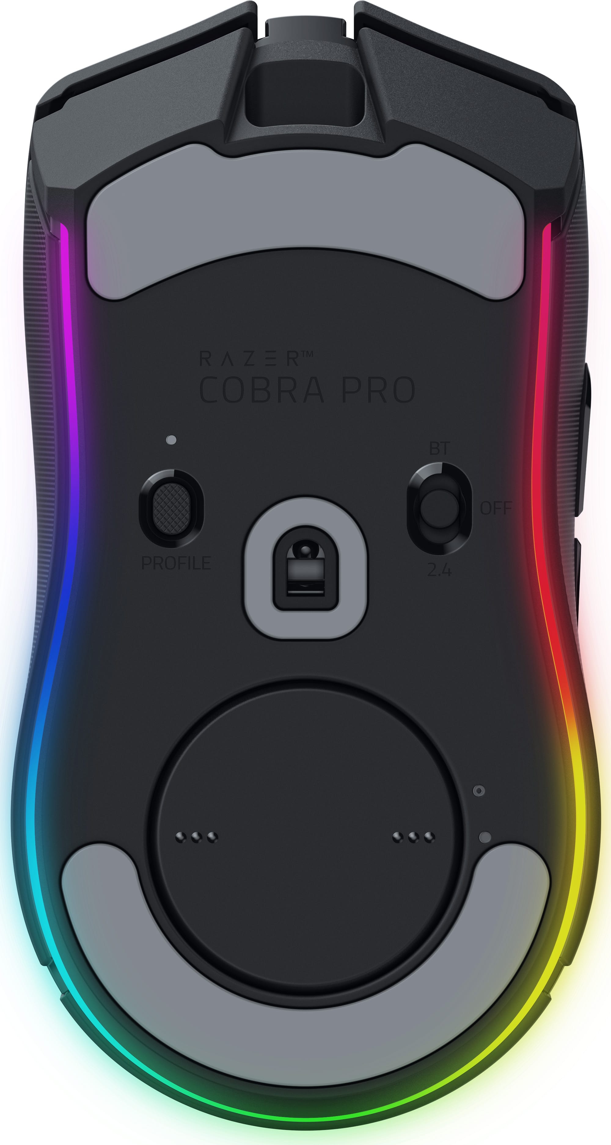 The text on the image reads "RAZER COBRA PRO BT OFF PROFILE 2.4."