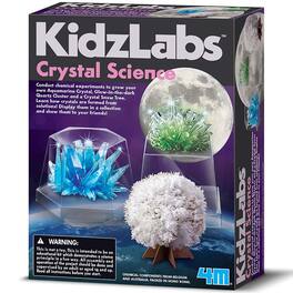 4M - Crystal Science Kit - Grow 3 Unique Shaped Crystals, DIY STEM Craft, Mix Compounds and Observe Growth - Multicolor