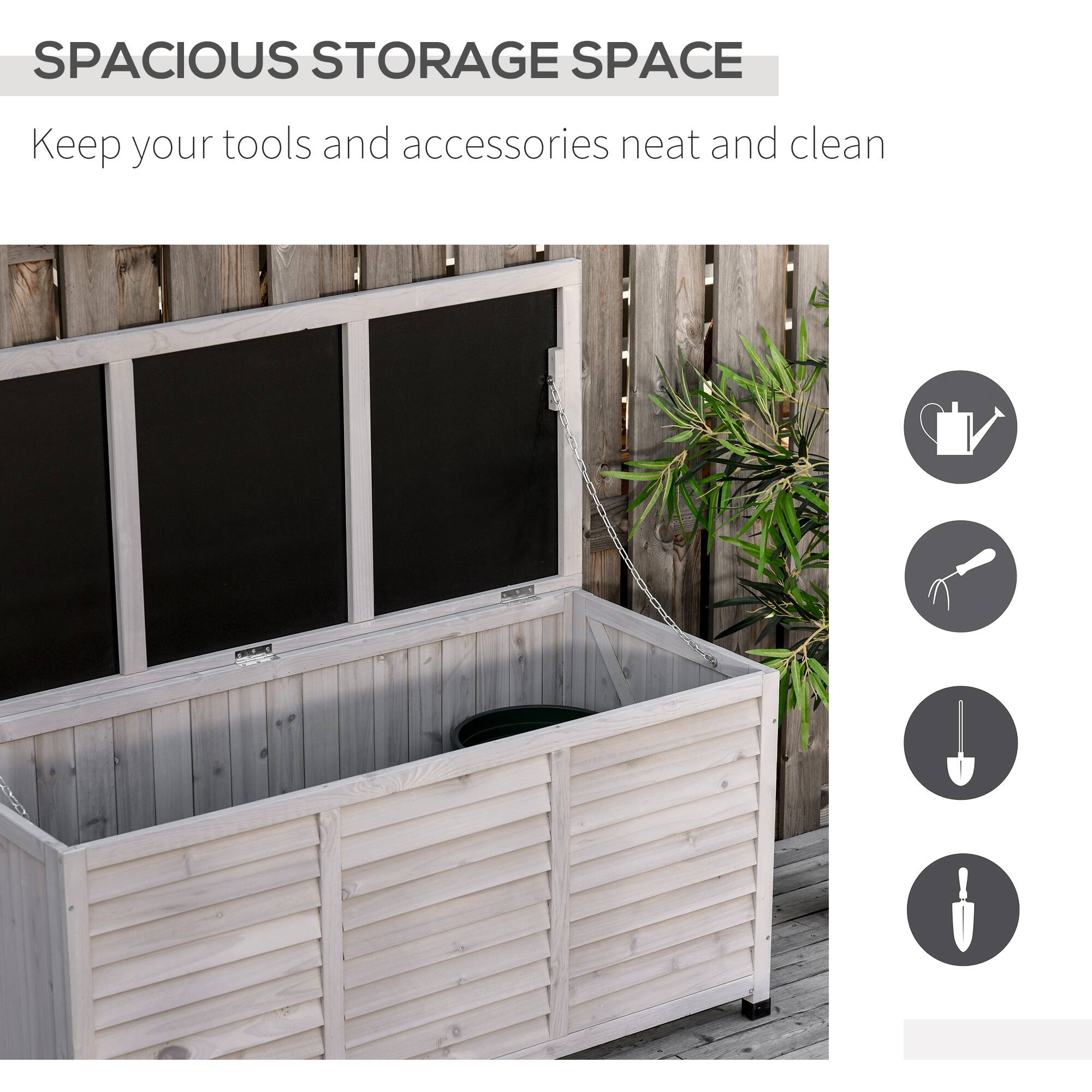 SPACIOUS STORAGE SPACE
Keep your tools and accessories neat and clean
