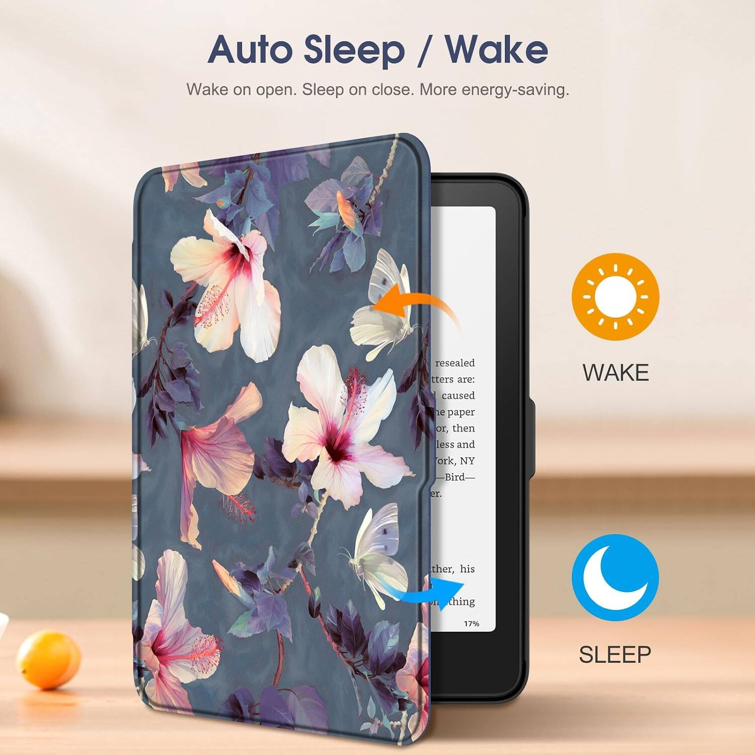 Auto Sleep / Wake  
Wake on open. Sleep on close. More energy-saving.

WAKE

SLEEP