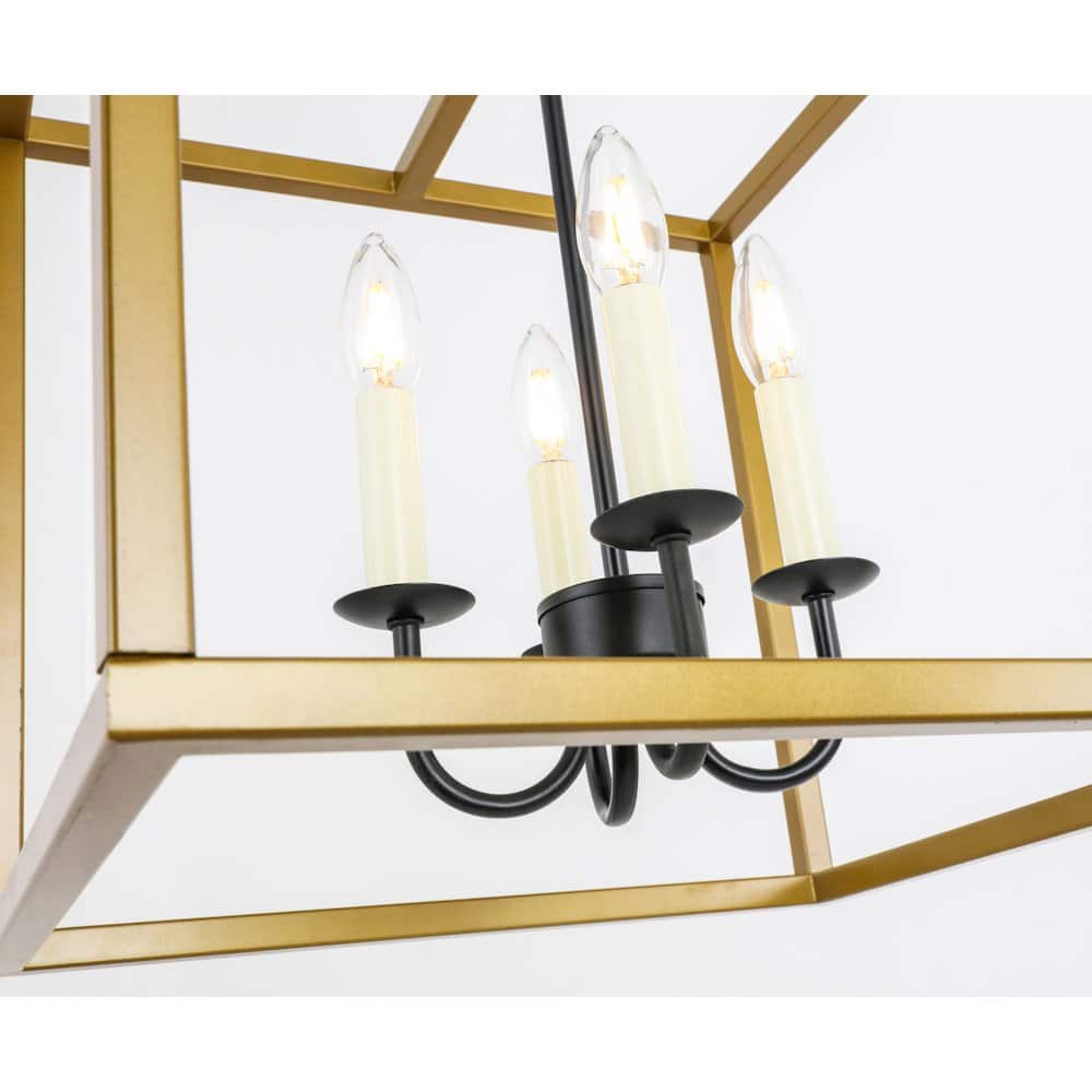 Living District - Eclipse 4 Light Pendant - Brass And Black price history on PriceWatchPro