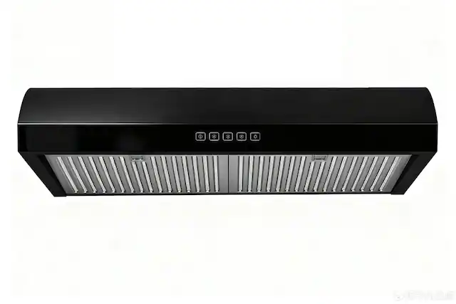 Front. Hauslane - Hauslane UC-B018 30- Black Undercabinet Range Hood - Black.