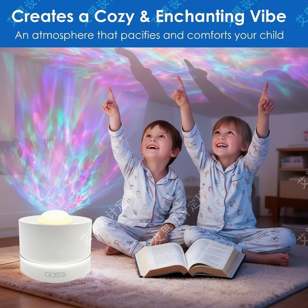 Creates a Cozy & Enchanting Vibe  
An atmosphere that pacifies and comforts your child