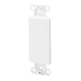 Leviton - Decora 1 gang Plastic Blank Wall Plate 1 pk - White