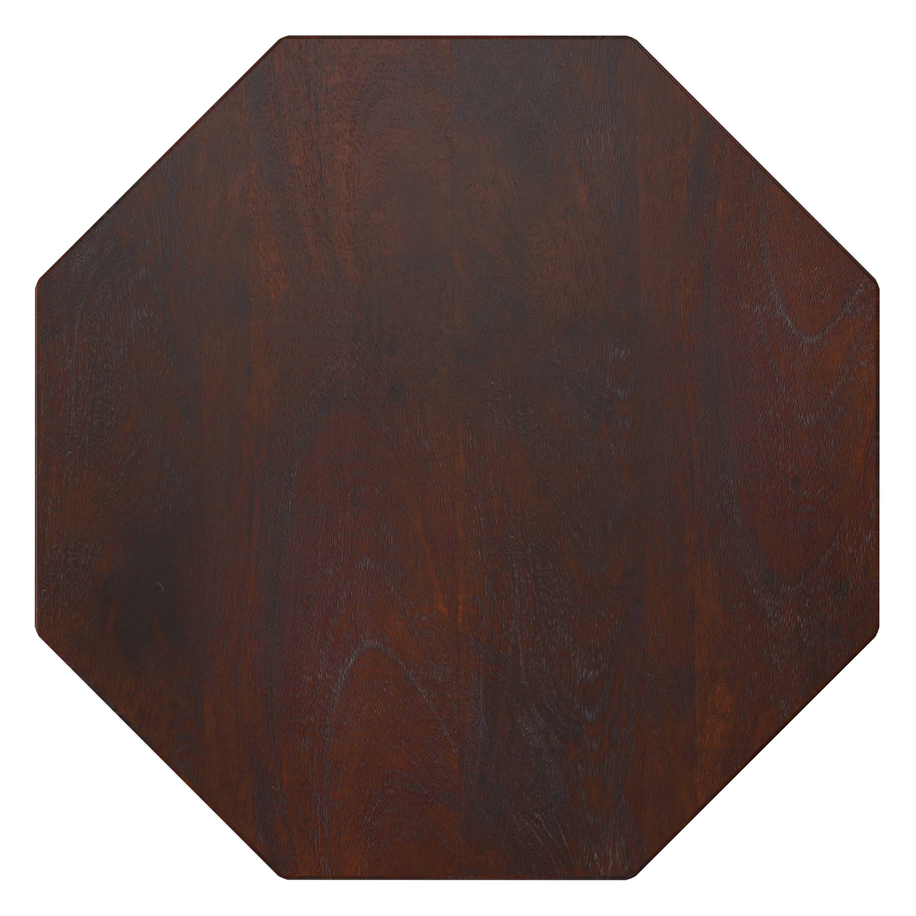 Alt View 1. Simpli Home - Kurt 15 inch Wide Solid Acacia Wood Side Table in Walnut Brown - Walnut Brown.