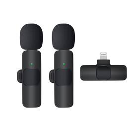 Cluzine - Lightning Wireless Lavalier Microphone for iPhone, 2 Mics, Noise Reduction, Plug & Play