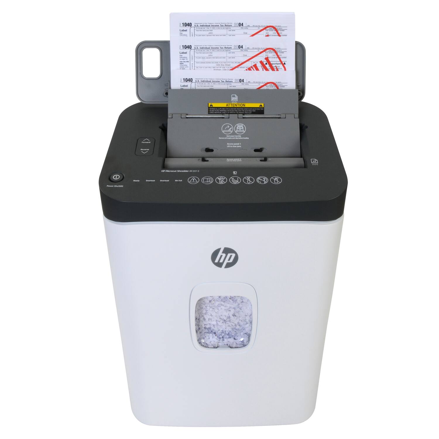 Alt View 12. HP - 13 Sheet Microcut Paper Shredder.