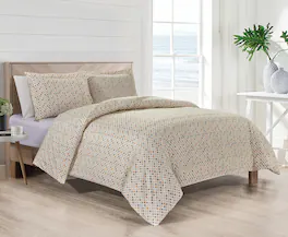 Bibb Home - 4 pc Duvet & Down Alternative Comforter Set - Melange