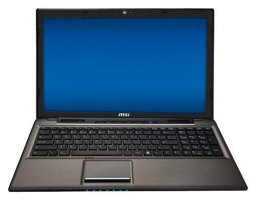 Front Standard. MSI - 15.6" Laptop - 6GB Memory - 750GB Hard Drive - Gray.