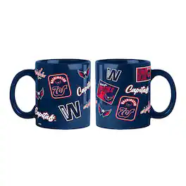 Logo Brands - Washington Capitals 2-Pack 15oz. Color Mug Set - Navy