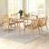 Angle. Costway - Mid Century Modern Accent Chairs Set of 4 with Breathable Rattan Back Dining Room - Natural.