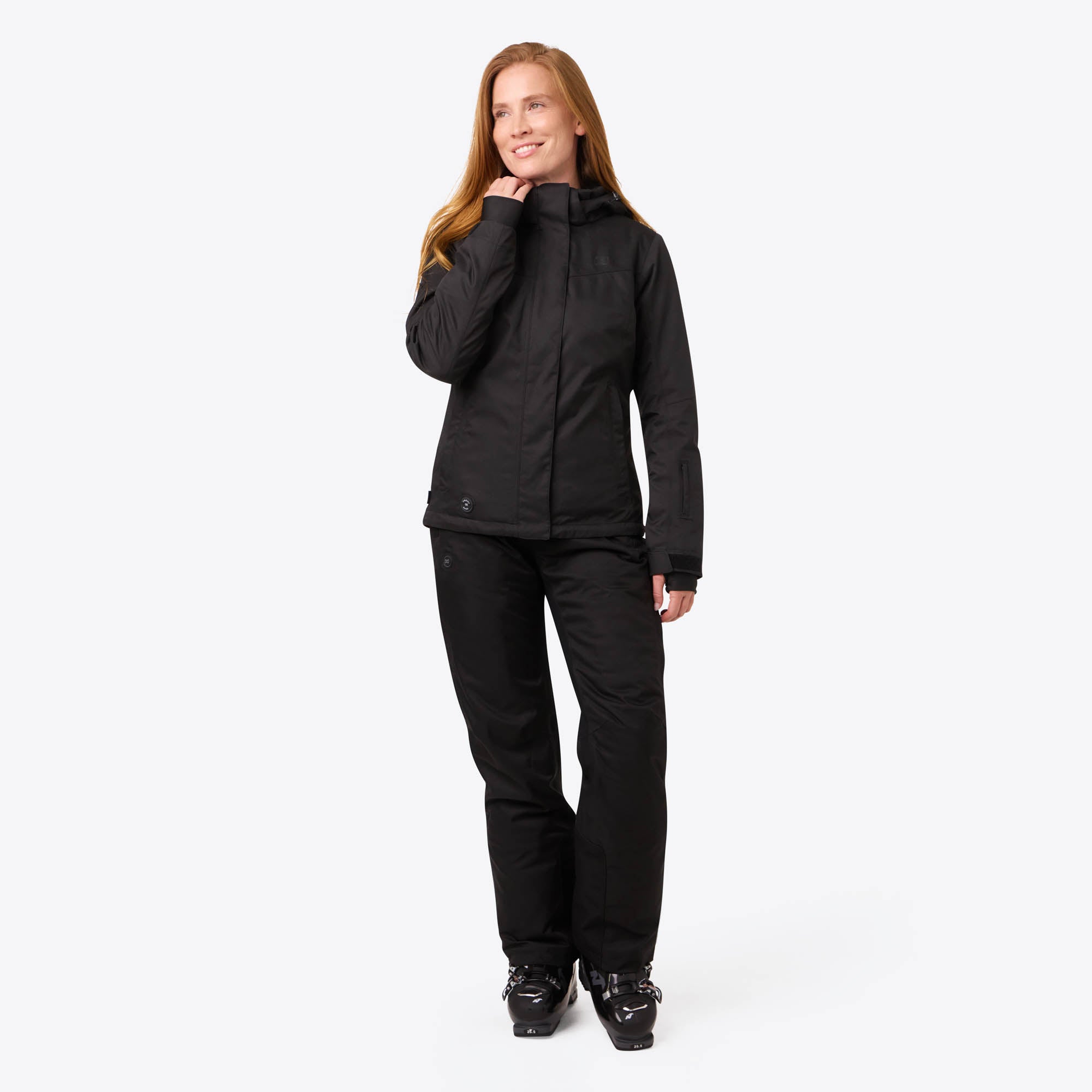 Alt View 2. Mobile Warming - Women's Denali Heated Snow Jacket - Black.
