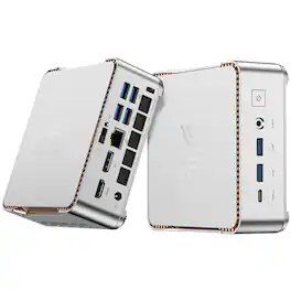 Kamrui - P2 - 4K Mini PC - АMD Ryzen Embedded R2544 (4C/ 8T) - 8GB DDR4 RAM 256GB SSD Mini Computers WiFi5 Win11 pro - Silver