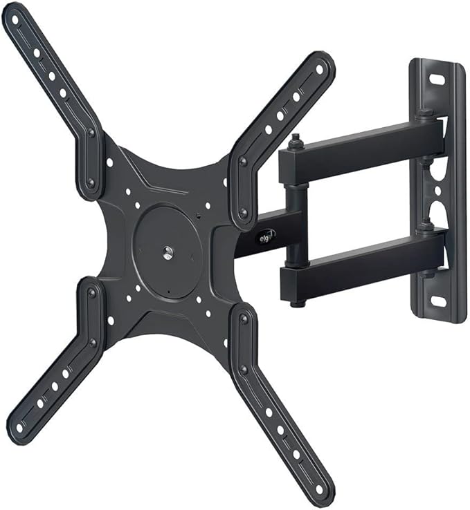 Front. ELG - ELG FULL40 PRO Full Motion TV Wall Mount with VESA 400x400mm Tilt and Swivel for 26 to 65 inch TVs - Black.