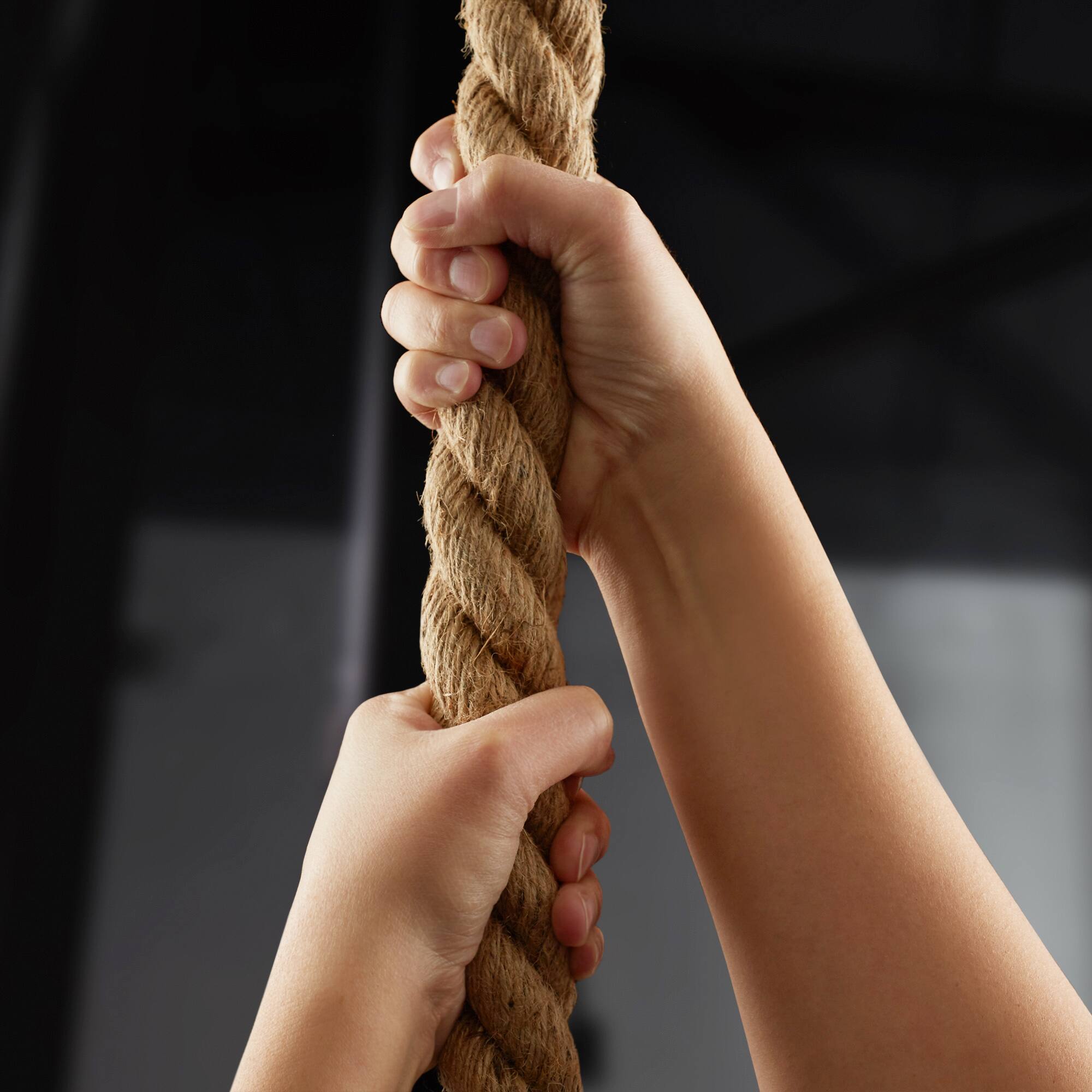 Alt View 5. Philosophy Gym - in Door / Outdoor Exercise Climbing Rope - 1.5-in Diameter - Natural.